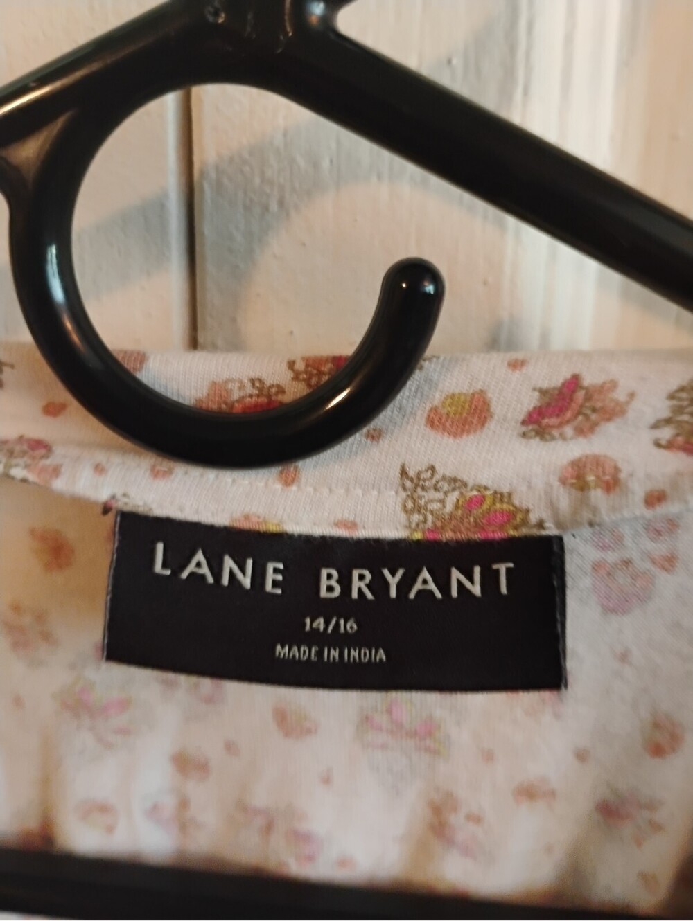 Lane Bryant Floral Print Peplum Blouse Size 14/16 - Picture 4 of 10